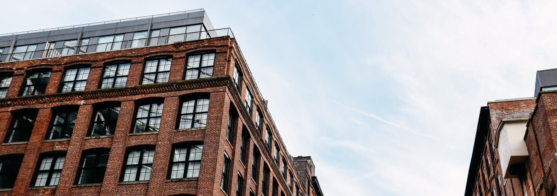 Old Industrial Buildings With Brick Facades In Brooklyn,